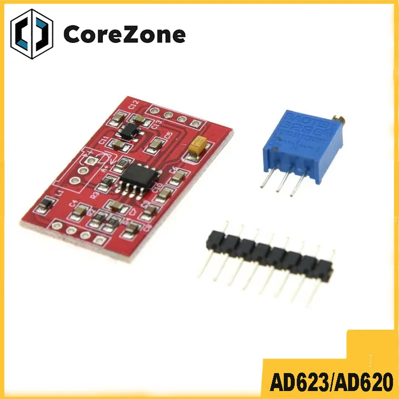 MV / microvolt signal amplifier voltage amplifier AD623/AD620 instrumentation amplifier module