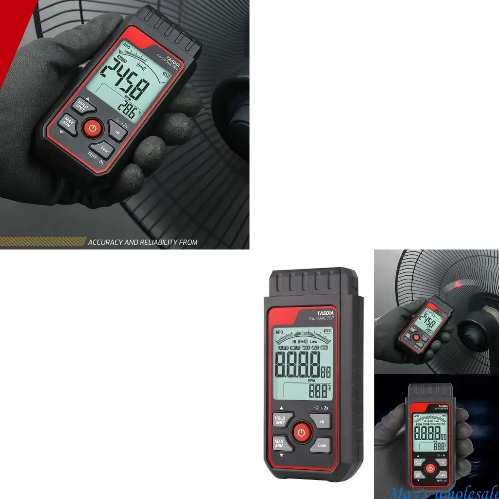 Digital Handheld Stroboscope LED Flash StrobesTachometer Speed Tester Non-Contact Gear Printing RotationsSpeed Analyzers 448A