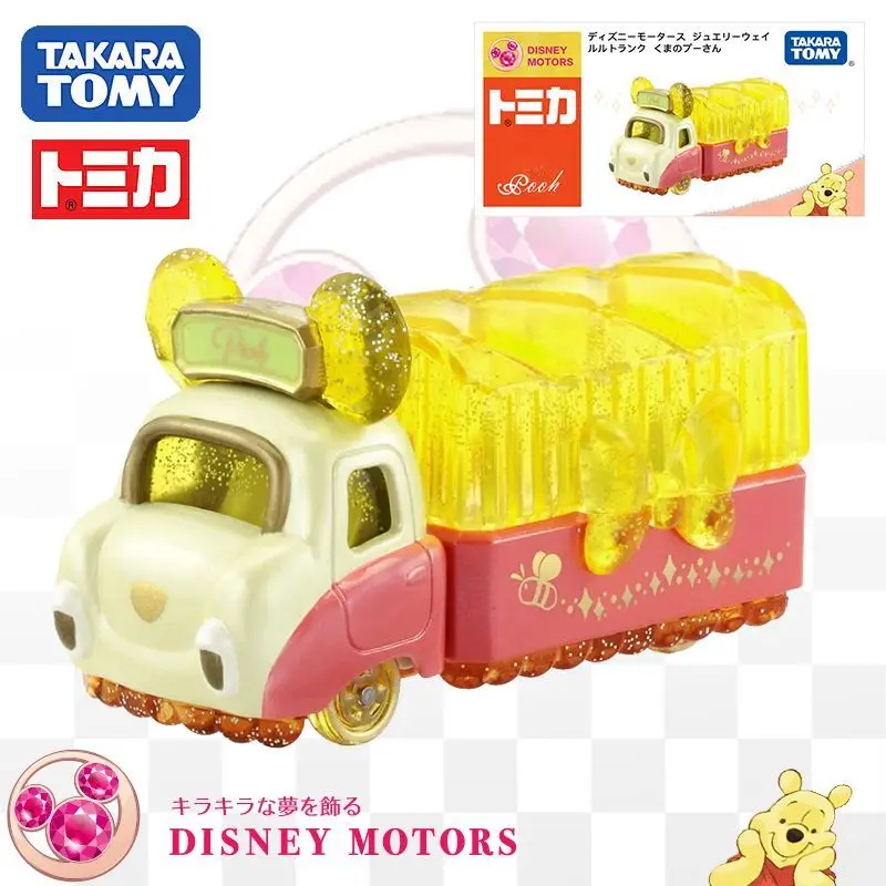 TOMY Takara Disney Schmuckschatulle Winnie The Pooh Legierungsautospielzeug für Mädchen 134336