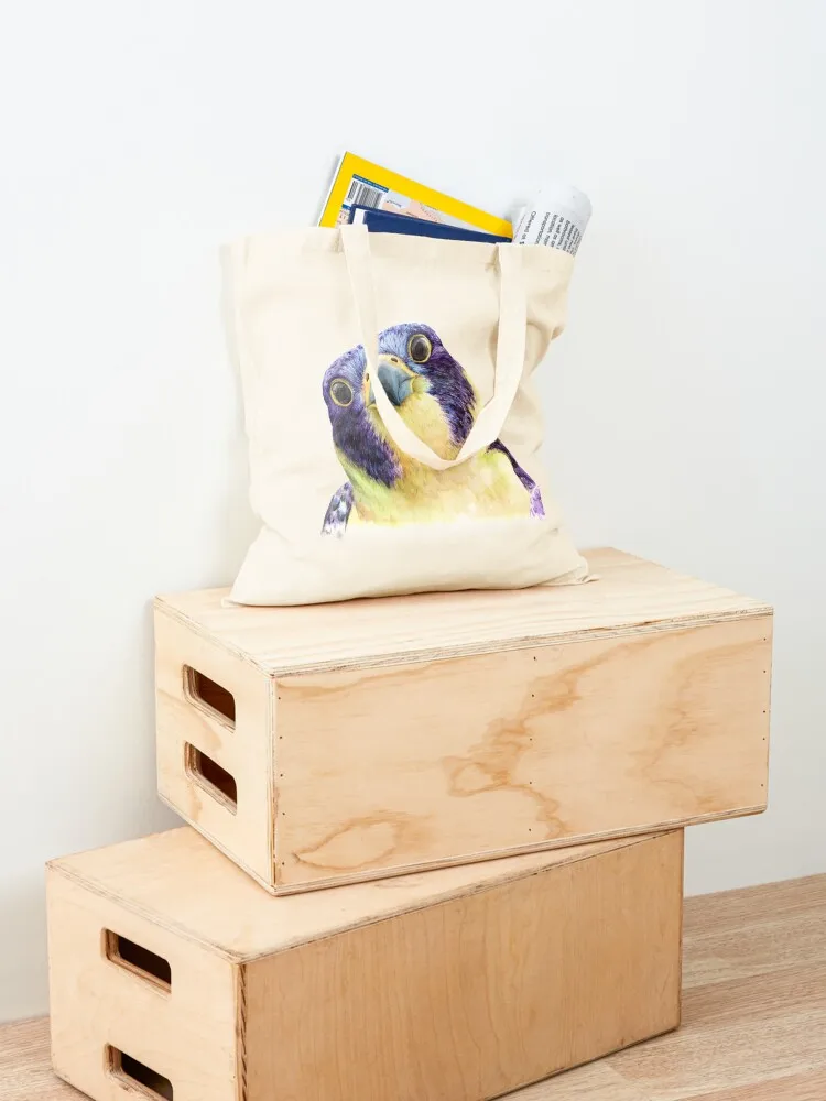 Colorful Peregrine Falcon in Watercolor Tote Bag cloth bag woman the tote bag for beach Customizable tote