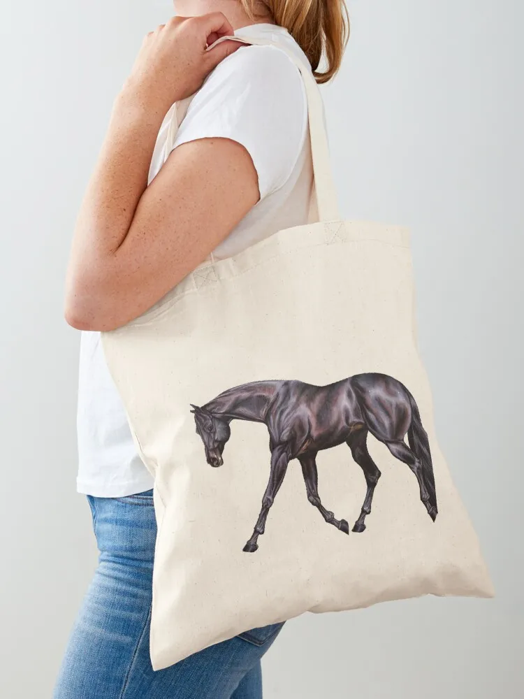 Black Appendix Quarter Horse Tote Bag Canvas stote bag Women's bags great bag handbag