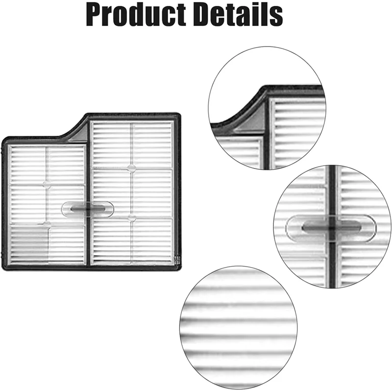 B47B-4PCS HEPA Filter Replacement Forroborock Saros 10/G30 Vacuum Cleaner Accessories Washable Filter High Efficiency Filters