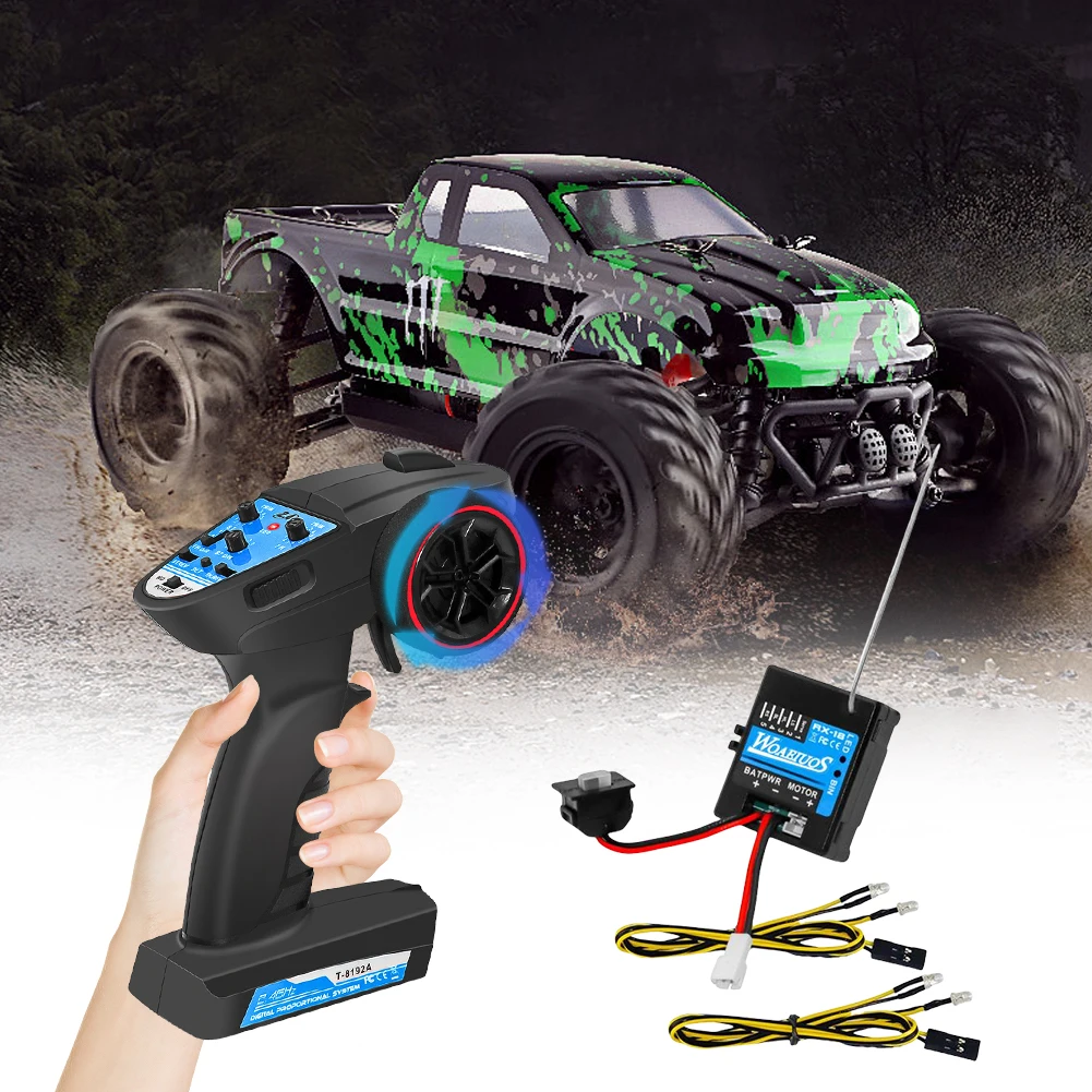 2 in 1 ESC and Receiver 2.4G 3CH RC Car Remote Controller Designed for Axial SCX24 RC Cars for Enhanced Performance