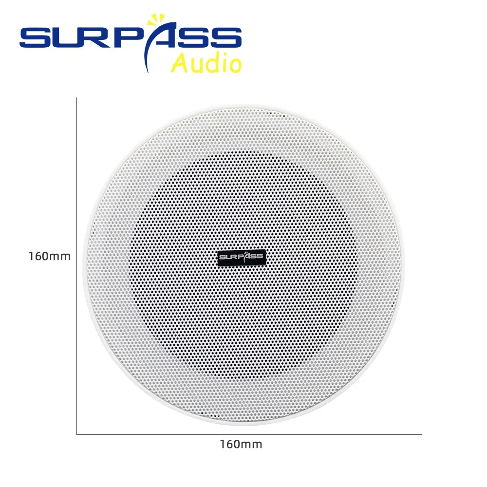 Framless Stereo In-Ceiling Speaker Mini Size Background Music Hearing Column Flush-mounted Smart Home Recessed Speakers