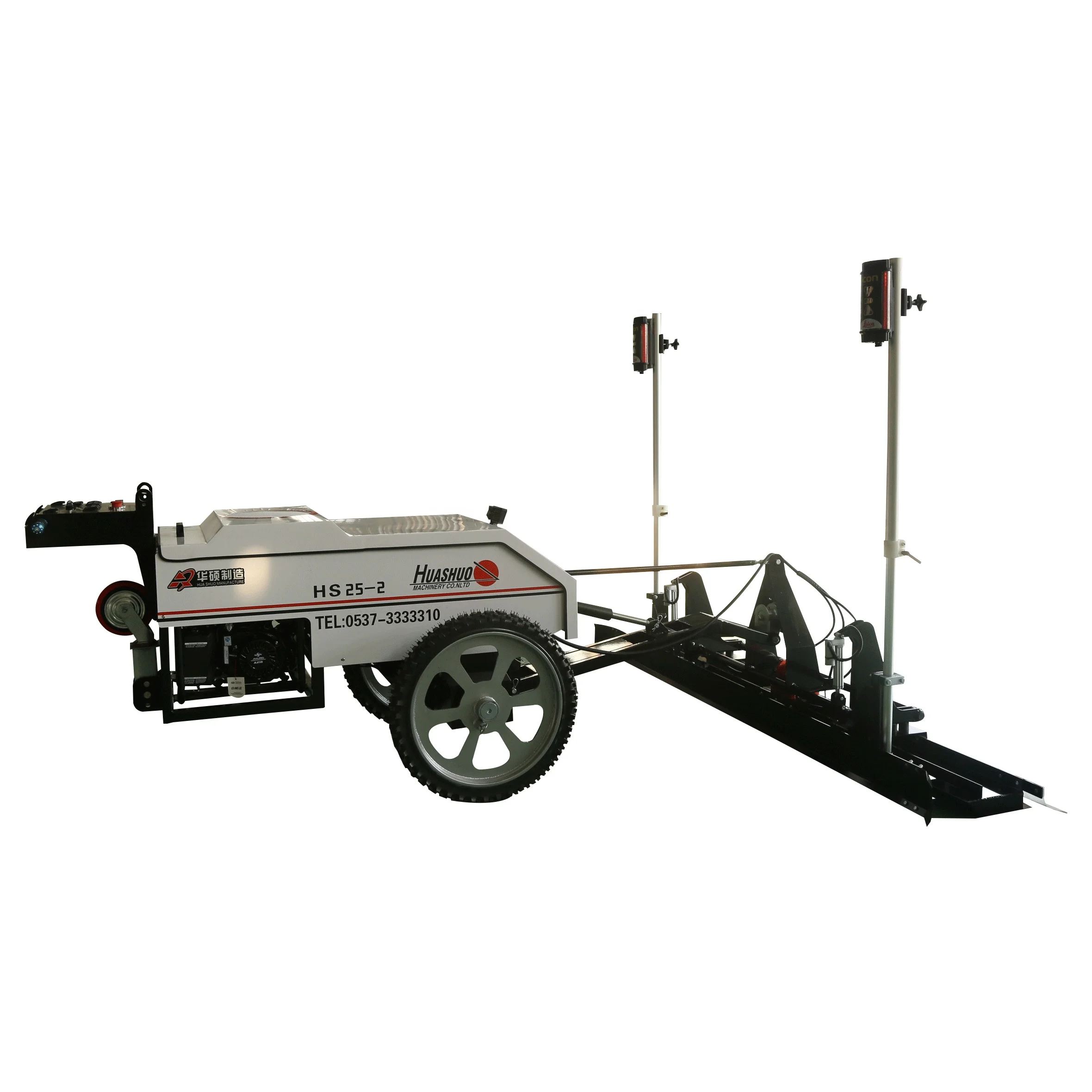 Concrete Laser Concrete Screed Floor Level Leveling Machine With Laser Two Wheels