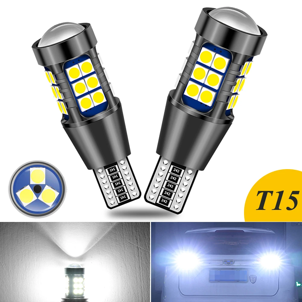 2 stücke T15 W16W Led Canbus Reverse Licht 921k T16 WY16W 12V W2,1x9,5 d 912 921 Auto backup-lampe Auto Außen Diode Lampe Weiß 6000k