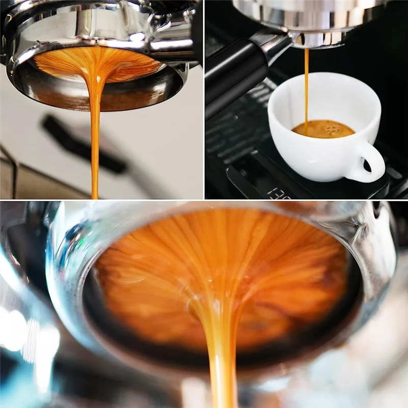 Portafilter bez dna 58 mm 2 ucho Portafilter do espresso z koszem filtrującym do ekspresu do kawy E61 Rocket, Faema, Rancilio