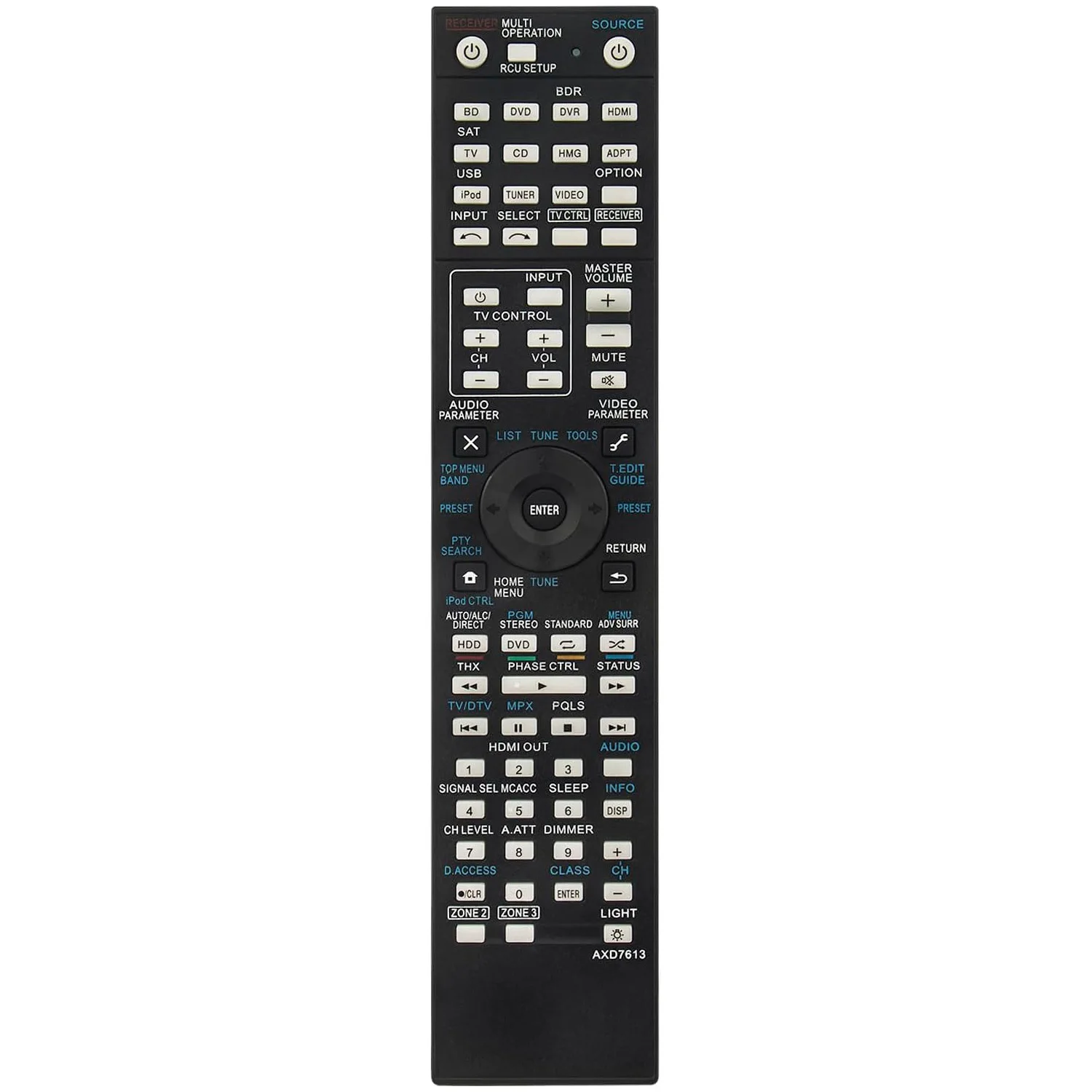 

AXD7613 Replace Remote Control for Pioneer SC-LX75 VSX-LX55 VSX2021 AV Receiver Home Theater