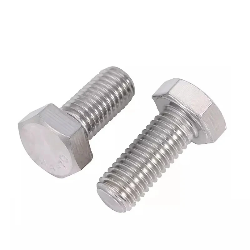 316L Stainless Steel Hex Head Bolts M3-M6 A4-70 Full Thread / Marine Grade DIN933 Hexagon Screws Length 35-150mm