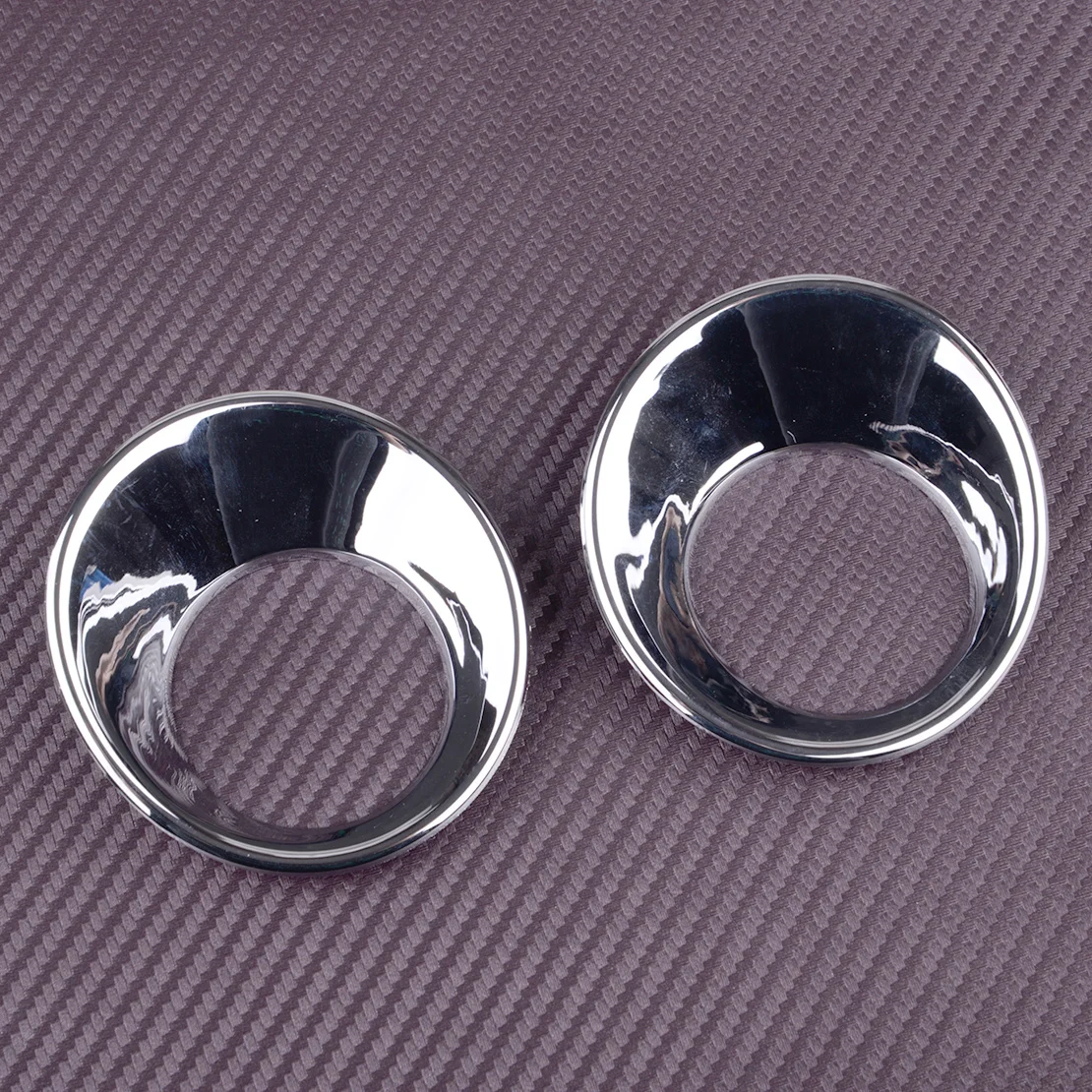 1 Pair Car Front Bumper Fog Light Ring Frame Trim Fit for Toyota Corolla Cross 2021 2022 2023 Silver ABS