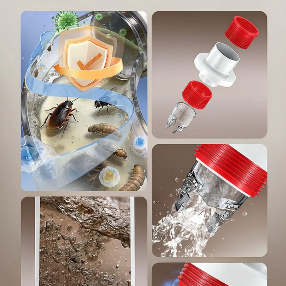 Sewer Pipe Deodorant Sealer For Kitchen Basin Sink Drain Anti Smell Plug Bathroom Waste Pipe ABS Sealing Ring