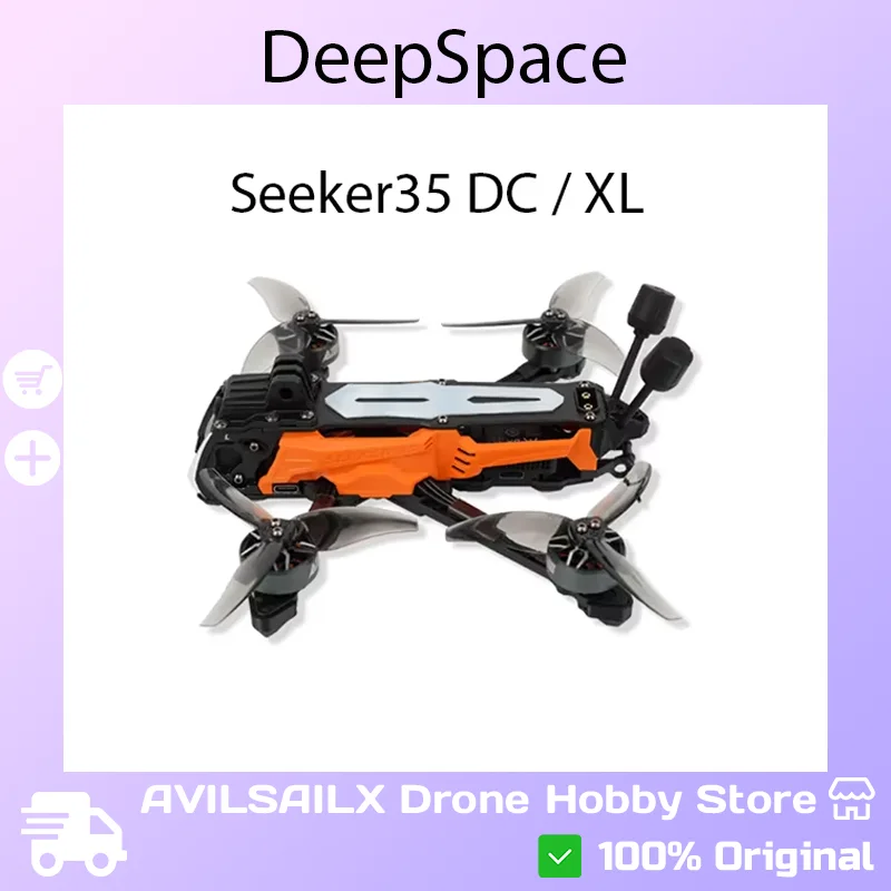 

Дрон для фристайла DeepSpace SEEKER 35 3.5 дюйма - O4 Pro HD VTX DC/XL Combo