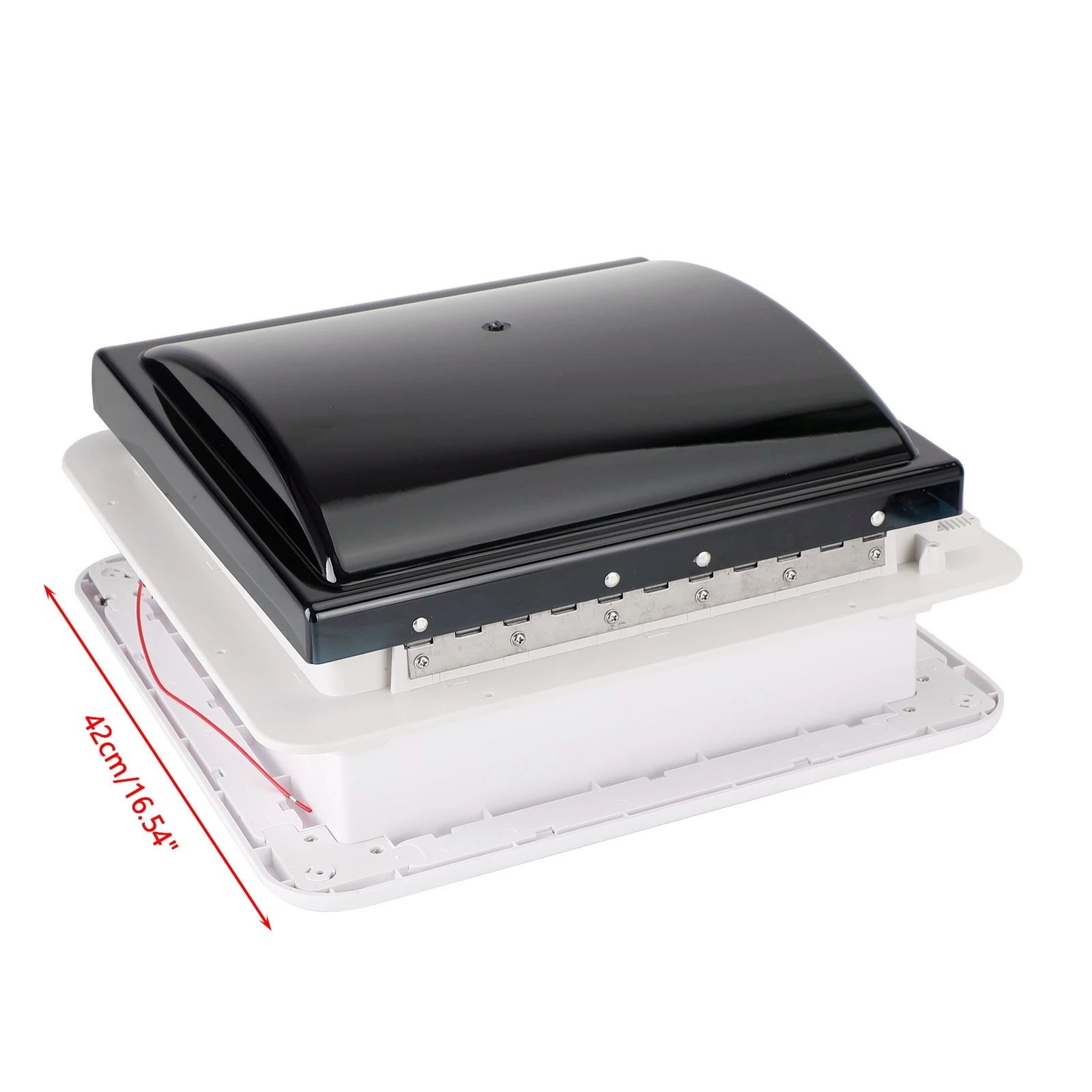 14 "RV قافلة سقف تنفيس دليل RV مروحة التخييم 12V كوة مع ضوء LED #4