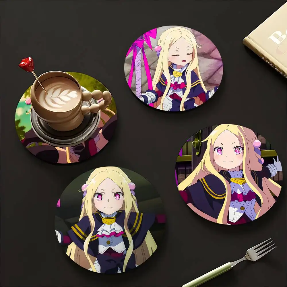1pc Loux Krystas The Dawn Of The Witch Wooden Coaster Colour Printing Cup Mat Home Desk Decoration Gifts