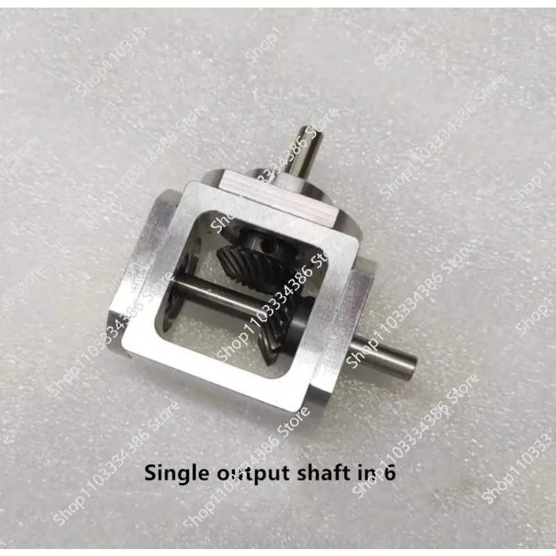 Right Angle Drive Variable Speed Bevel Gearbox 1:1 Bevel Gearbox Steering Ratio T-Cross 90 Degree Corrector 6MM Load 20KG
