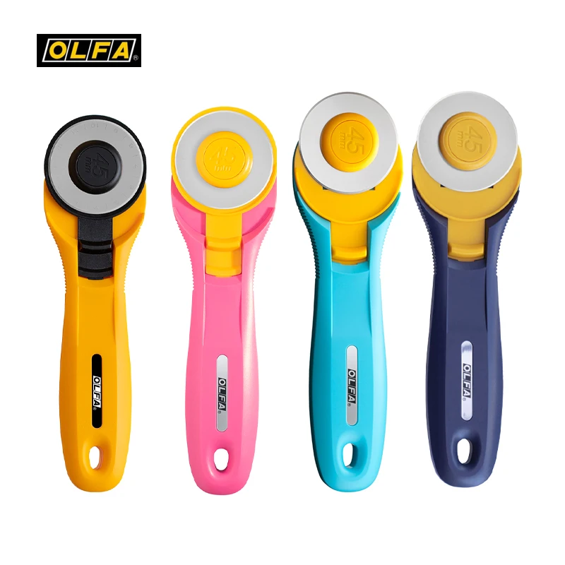 

Olfa RTY-2/C 45 мм роторное режущее лезвие Pinkle, универсальный швейный резак для резки кожаной ткани, бумаги