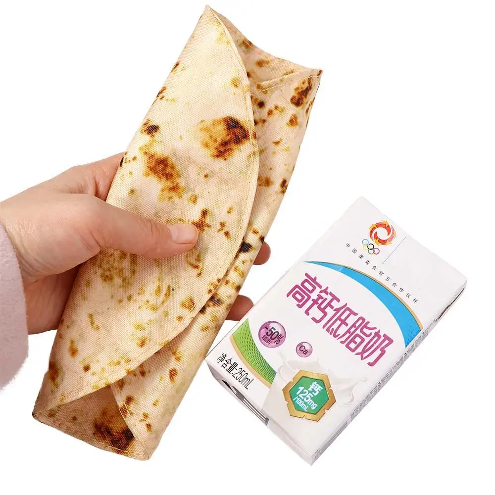 Creative Funny Pancake รูปร่างโรงเรียนเครื่องเขียนคอลเลกชันกระเป๋าปากกากระเป๋าแพนเค้กดินสอกรณีดินสอกรณีกล่องดินสอ