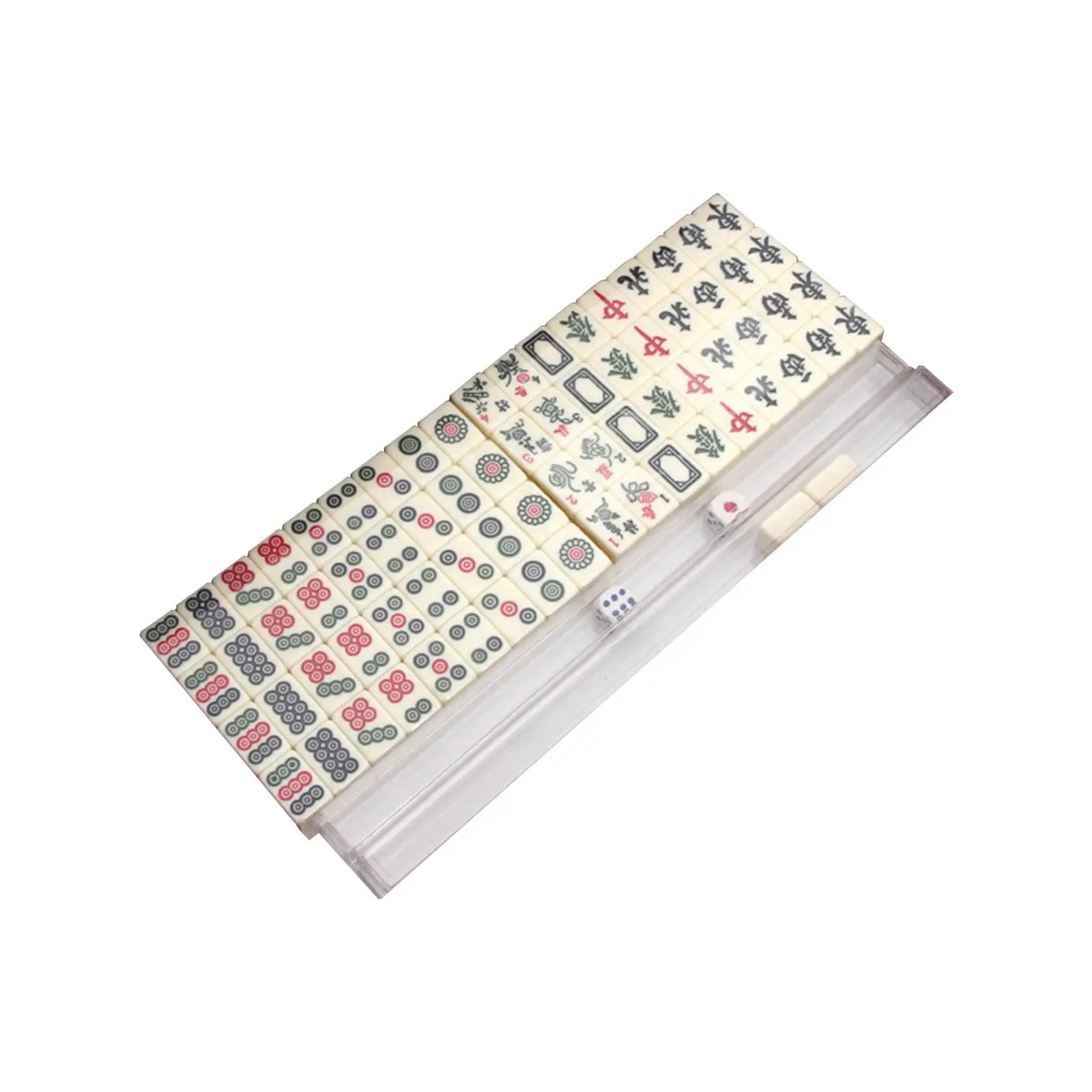 

Chinese Mini Mahjong Set Tiles Game Portable with Carrying Case Activity Games Table Game