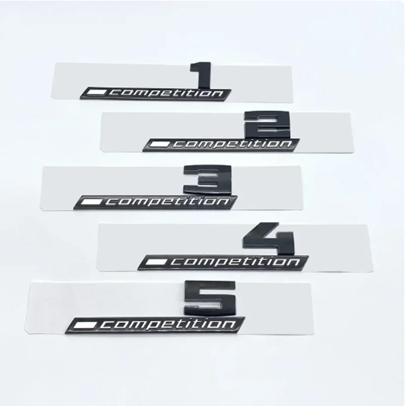 Giossy czarny 3D ABS COMPETITION ABS emblemat edycja Thunder dla BMW M1 M2 M3 M4 M5 M6 M8 bagażnik samochodowy naklejana etykieta