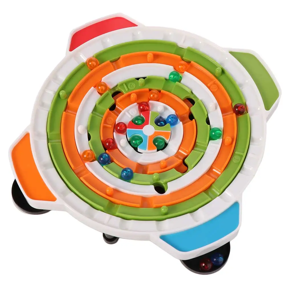 Plastic ronde bal spelletjes rijke pad Montessori doolhof bordspel vroeg onderwijs draagbare puzzel doolhof bord speelgoed