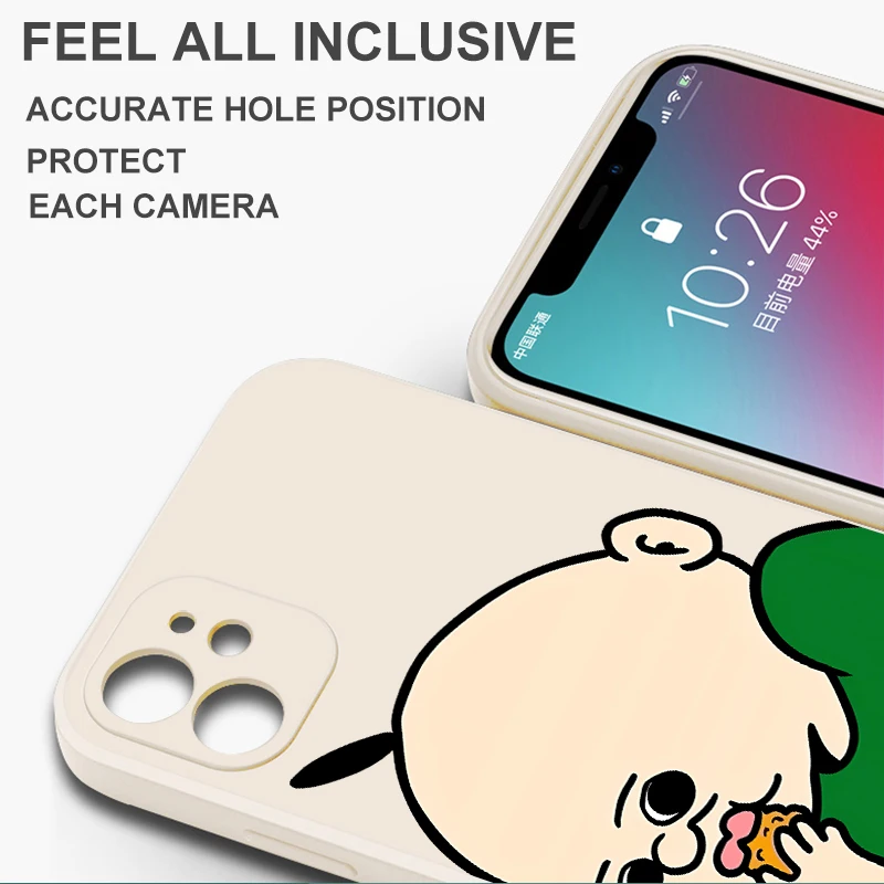 Soft Cover Phone Case for Apple iPhone XS XR 11 12 13 Pro Max 17 Air 16e 7 8 16 14 15 Plus Cute Bangbang Yuzhi  view 2