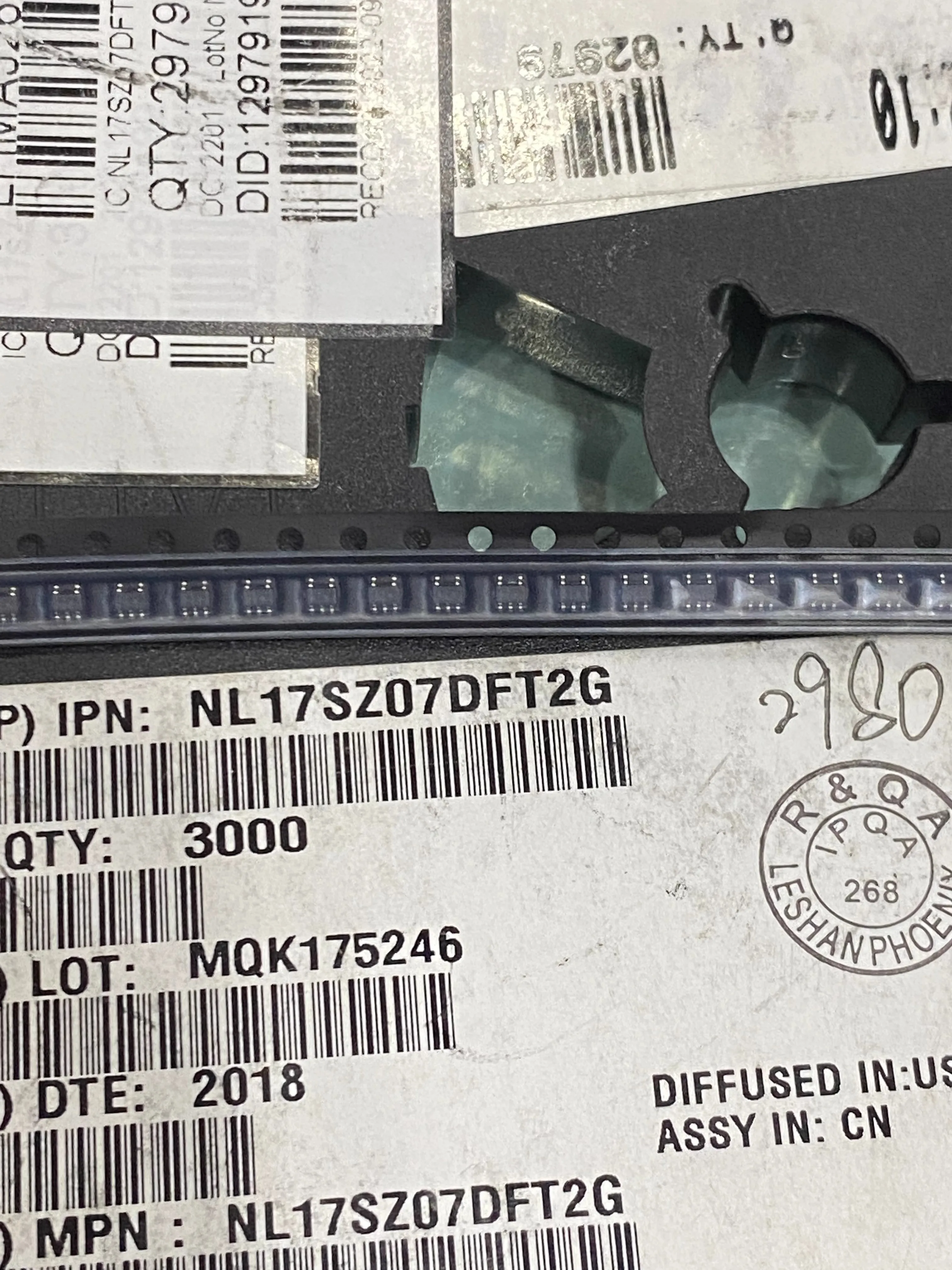 100PCS Brand new original NL17SZ07DFT2G SOT353 20+