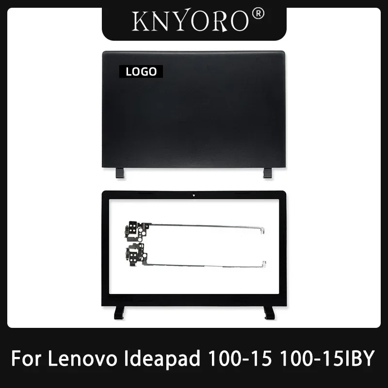 

New For Lenovo Ideapad 100-15 100-15IBY Laptop LCD Back Cover Front Bezel LCD Hinges Top Lid Housing Case Black Replacement Case