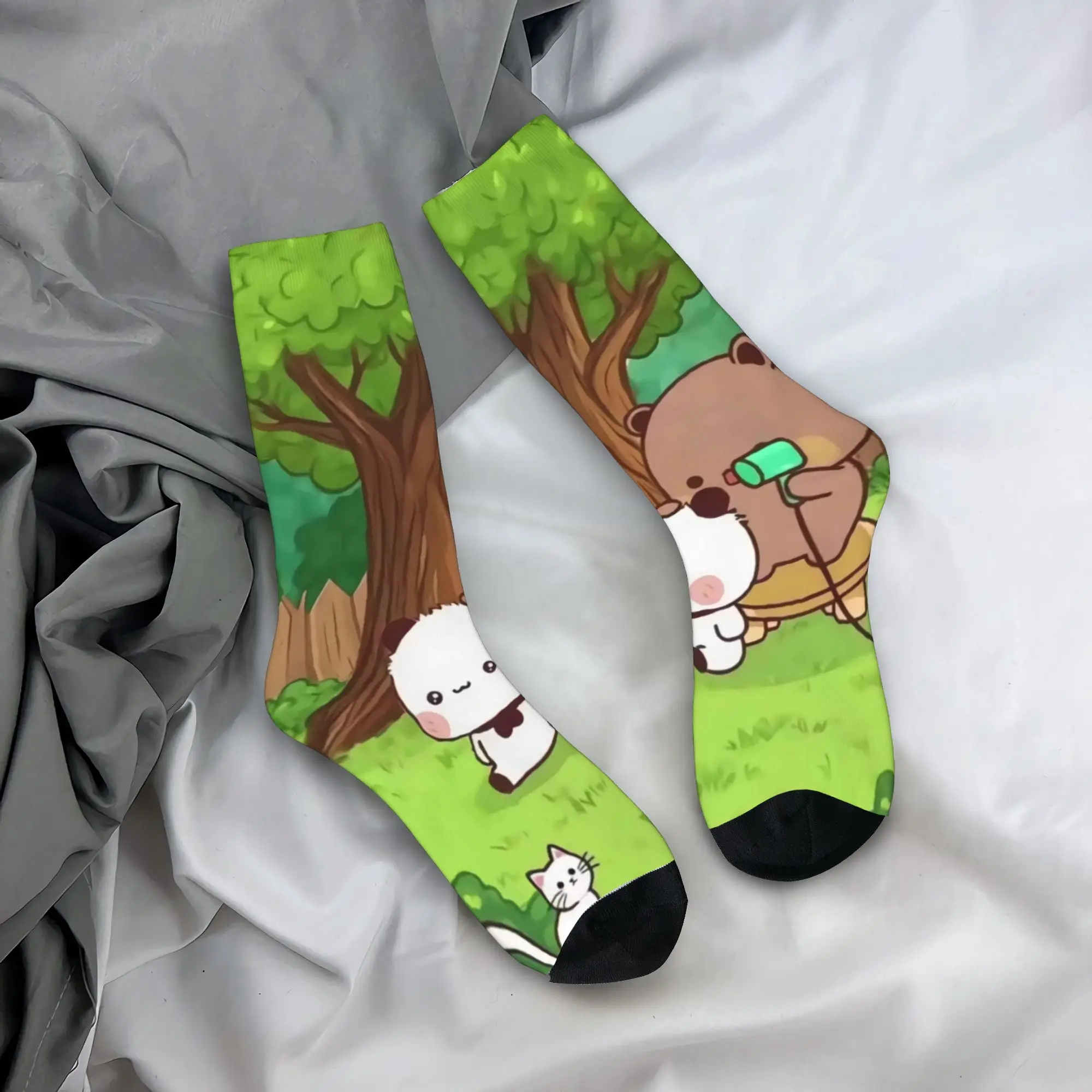 

Мужские носки унисекс, чулки Bubu & Dudu, противоскользящие носки высокого качества, осенние готические дизайнерские велосипедные носки