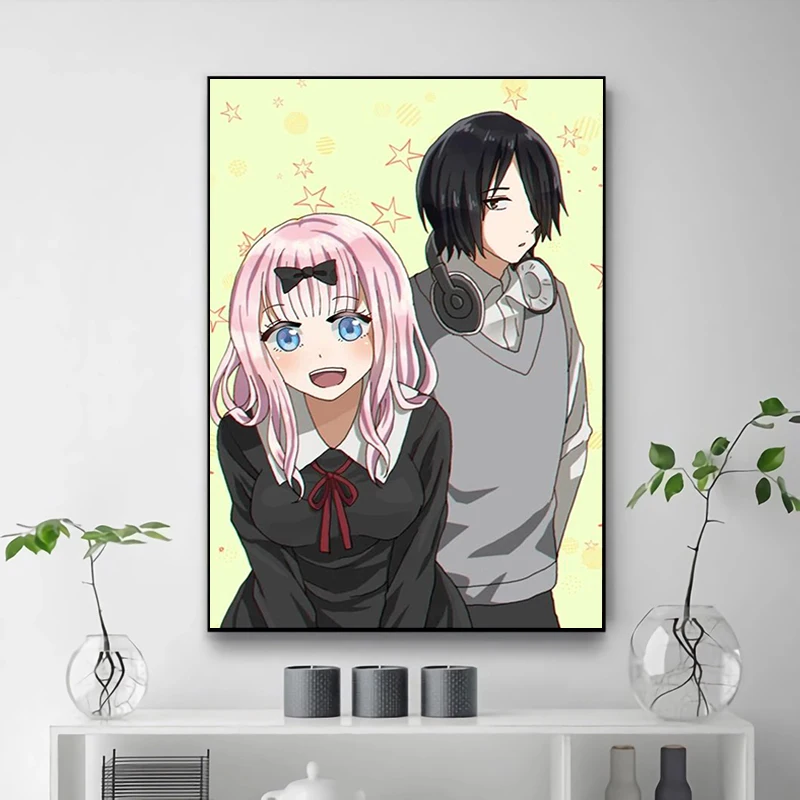 

Paintings for Bedroom KAGUYA-SAMA Cute Room Decor Wall Decoration Painting Home Decore With Free Shipping Poster Canvas Art