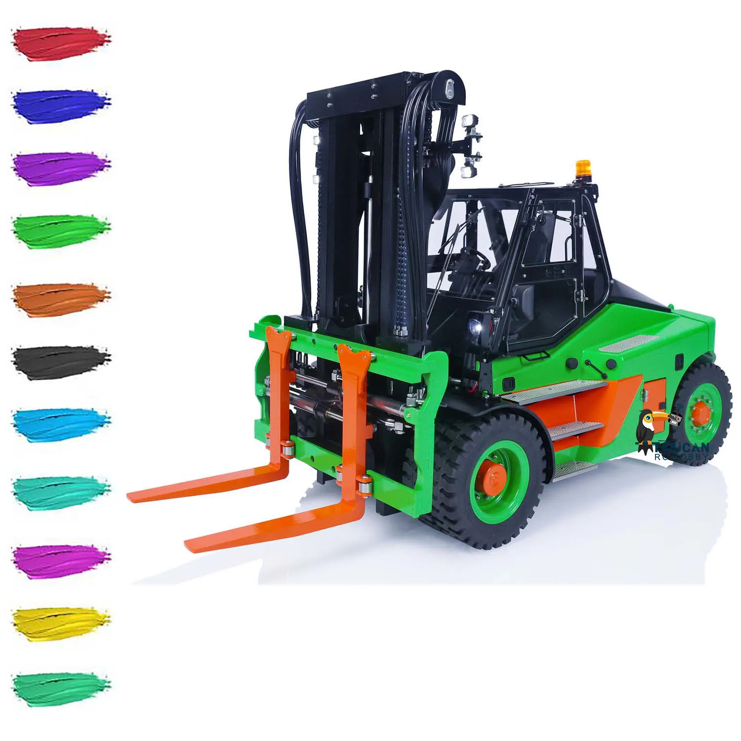 

LESU 1/14 Hydraulic RC Forklift Aoue-LD160S Metal Remoted Truck Model Engineering Cars TOUCAN Painted Finished Toys THZH1565