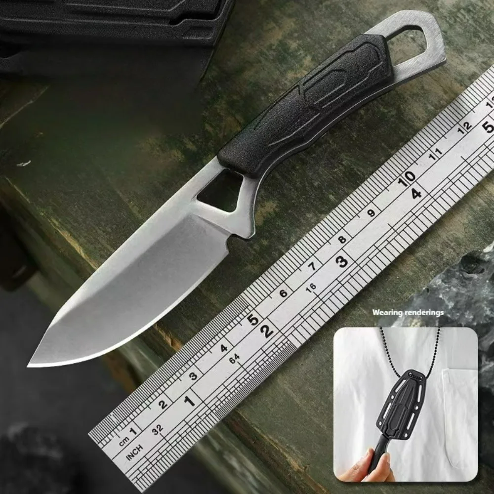 

Mini Neckband EDC Tactical Neck Knife Self-defense Necklace Knife Outdoor Camping Survival Camping Barbecue