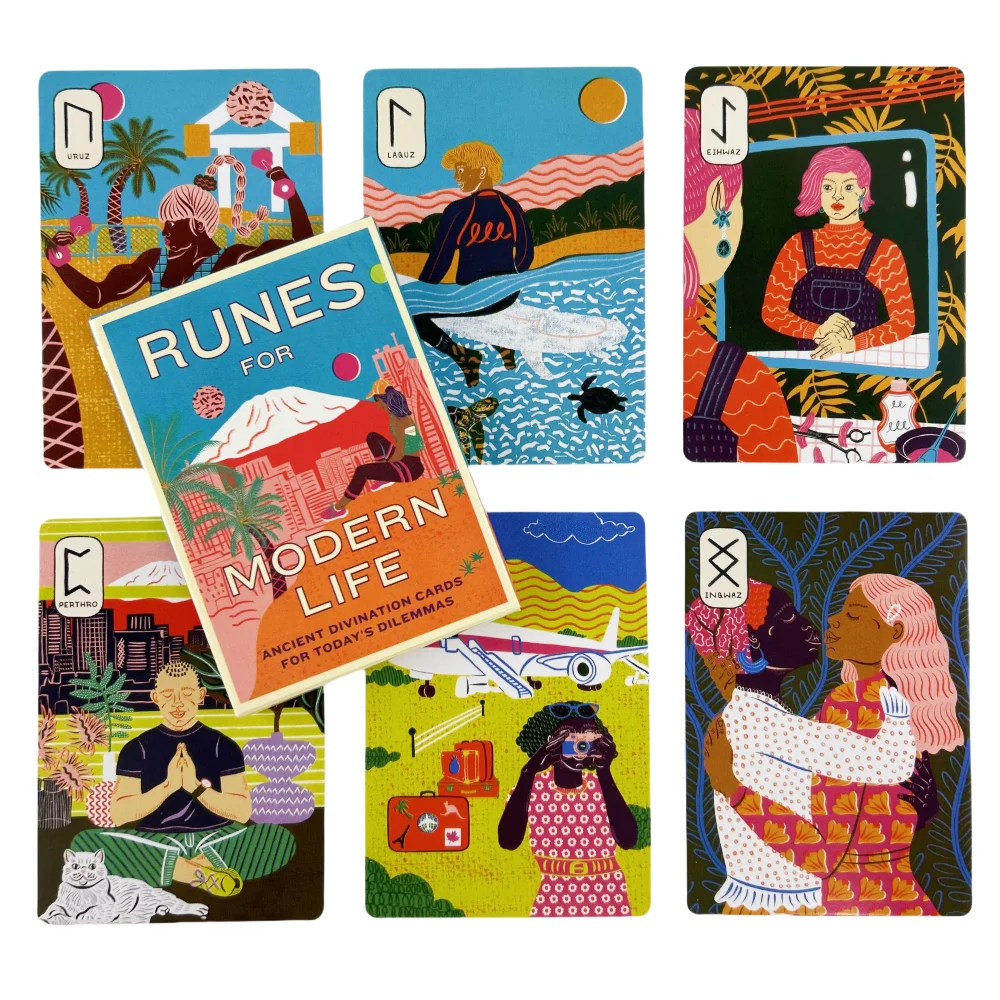 Runes for Modern Life Oracle Cards Tarot Deck Tarot Card Board Game Oracle Cards Tarot Deck Divination Astrology
