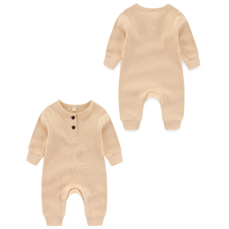 Herfst Pasgeboren Baby Baby Jongens Meisjes Romper Playsuit Overalls Katoen Lange Mouw Baby Jumpsuit Pasgeboren Kleding