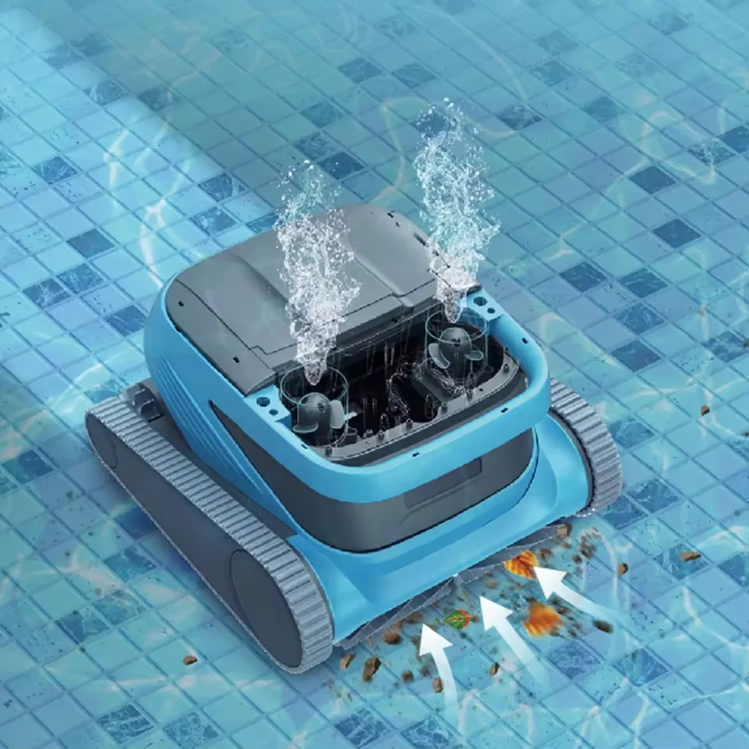 Remote-Controlled Electric Automatic Suction Robot Vacuums Swimming Pool Cleaning Inground Wall Climbing Accessories Included