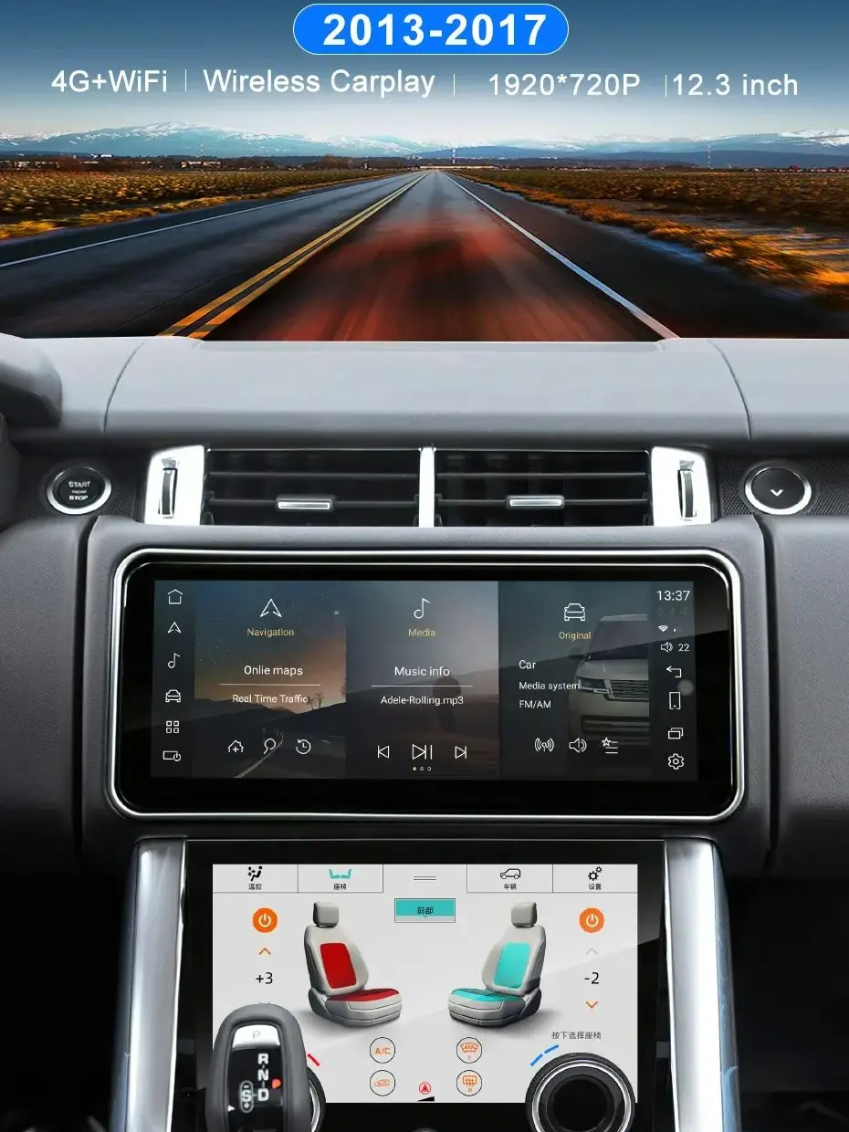 128G Car Radio Wireless Carplay For Land Rover Range Rover Sport L494 Vogue L405 Evoque LRX L538 DISCOVERY 4 LCD Air