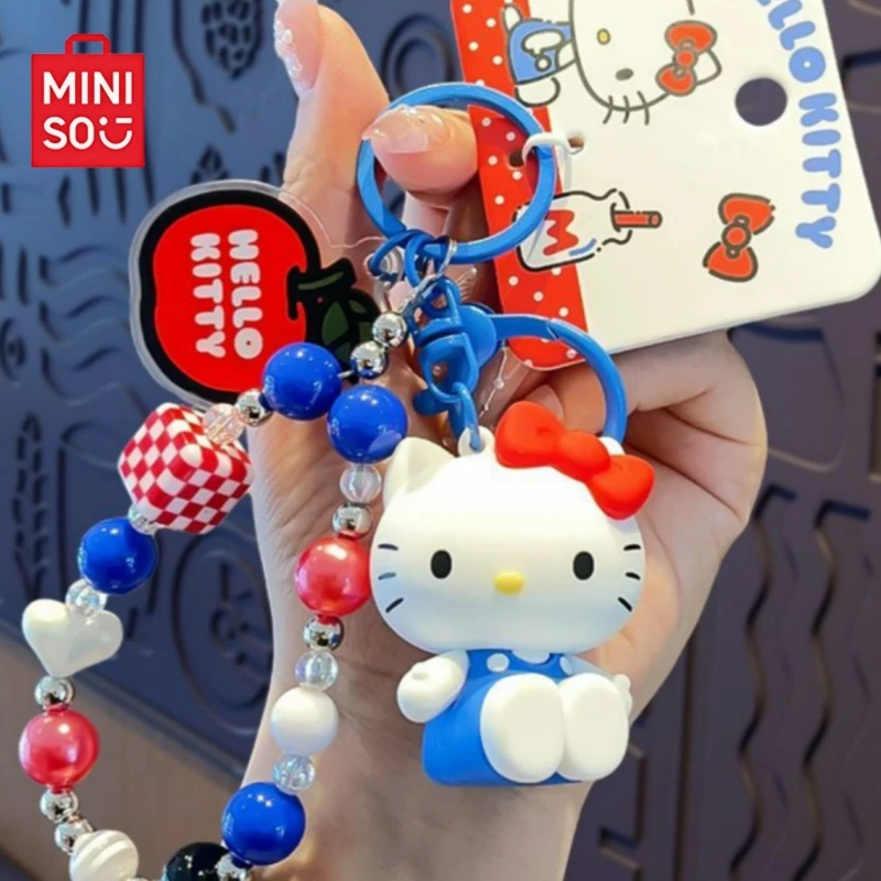 

Новый MINISO Hello Kitty креативный брелок для рюкзака, подвеска для салона автомобиля, аксессуары для пар, украшения с героями мультфильмов, детский Хэллоуин