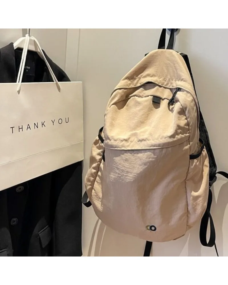 ins the same backpack Korean version of the new backpack women's large capacity retro Oxford cloth backpack women