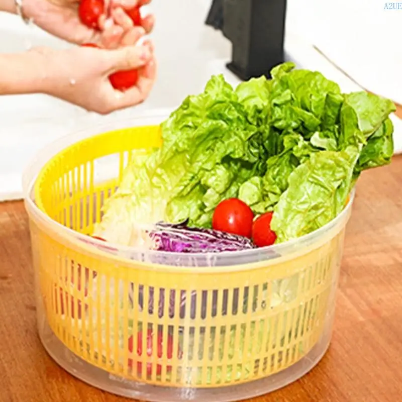 A2UE Compact Electric Salad Spinner Household Salad Dehydrator For Easy Use