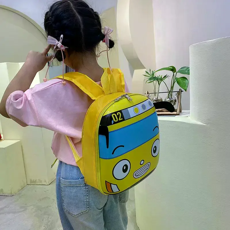 3D Backpacks Bus Schoolbag Stereo Children Kindergarten Backpack Kids Cartoon Bags School Bags Mochila Escolar Book Bag