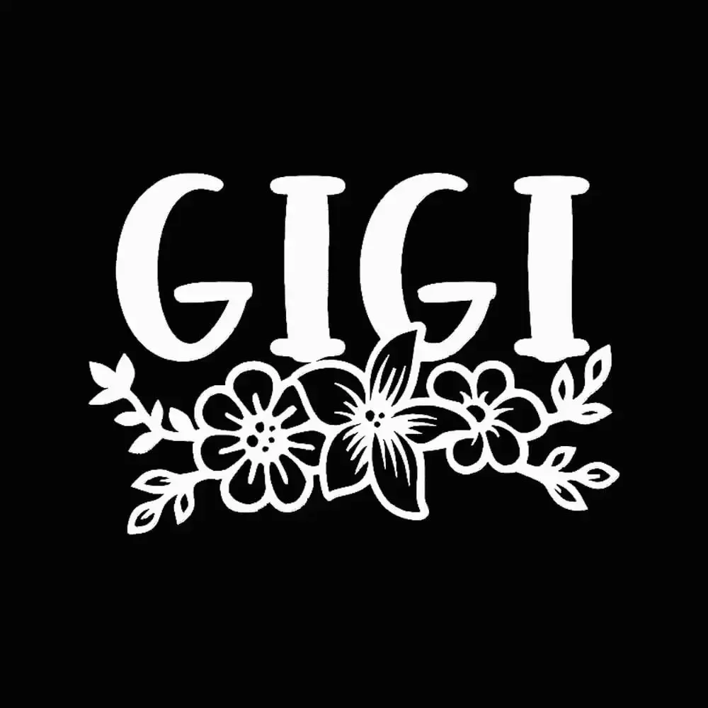 

2 шт. забавных автомобильных наклеек Gigi с надписью «Счастье — это знак Gigi», самоклеящиеся наклейки для почтовых ящиков, автомобилей и домашнего декора.