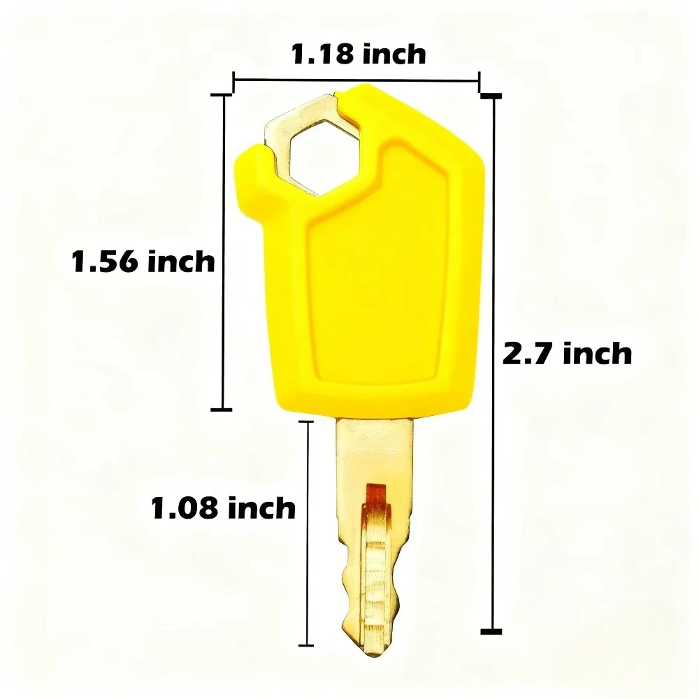 10/5/1PCS KEYS Yellow 5P8500 for 5P-8500 Excavator Key New Start Ignition Key CATE305.5 307 313 320D2GC