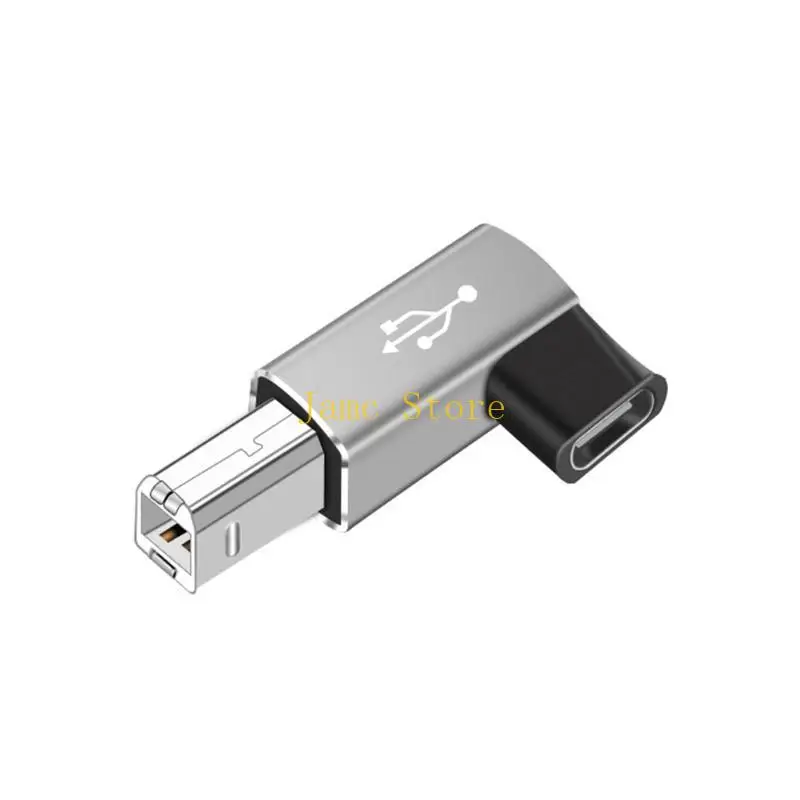 LX0B Type C Convert to Square Usb C Adapter for Electronic Drum Printer Piano Female MIDi Adapter