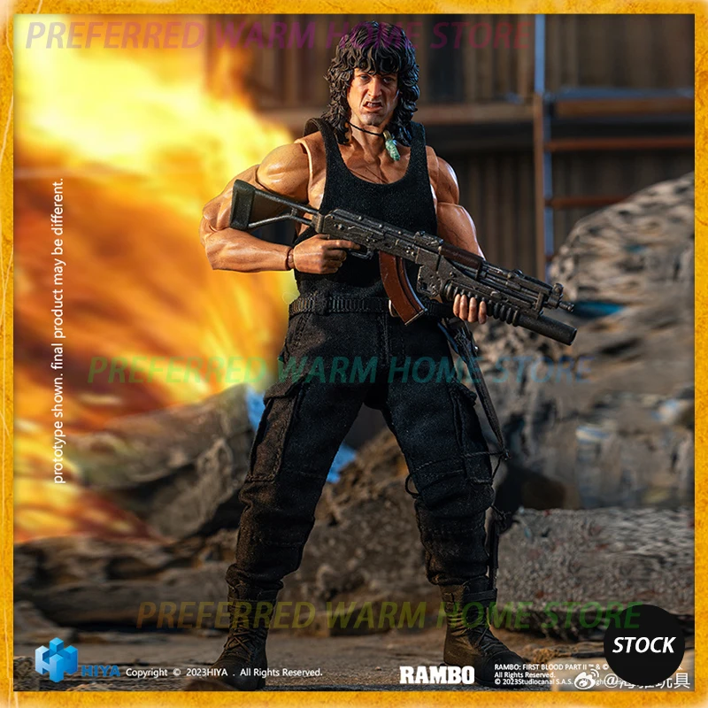 In Stock HIYA John Rambo First Blood Movable Model Toy Series of movable dolls ESR0099 First Blood 3 EXQUISITE SUPER