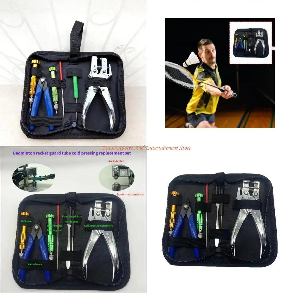 C4DE Badminton Racket Grommet Flaring Device Grommet Flaring Tool Ergonomic Handle