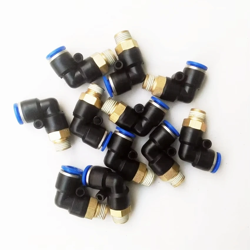 10pcs/lot  Pneumatic Fittings L type 6mm-1/8'' Pipe Fitting PL6-1