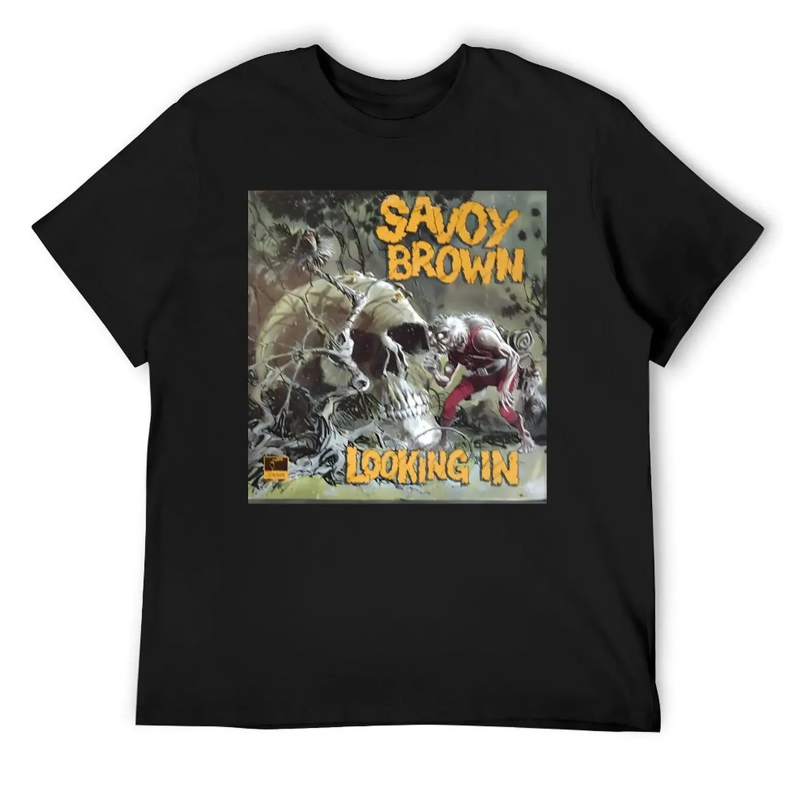 

Savoy Brown Looking In T-Shirt oversizeds anime tshirt plus sizes quick-drying mens graphic t-shirts anime