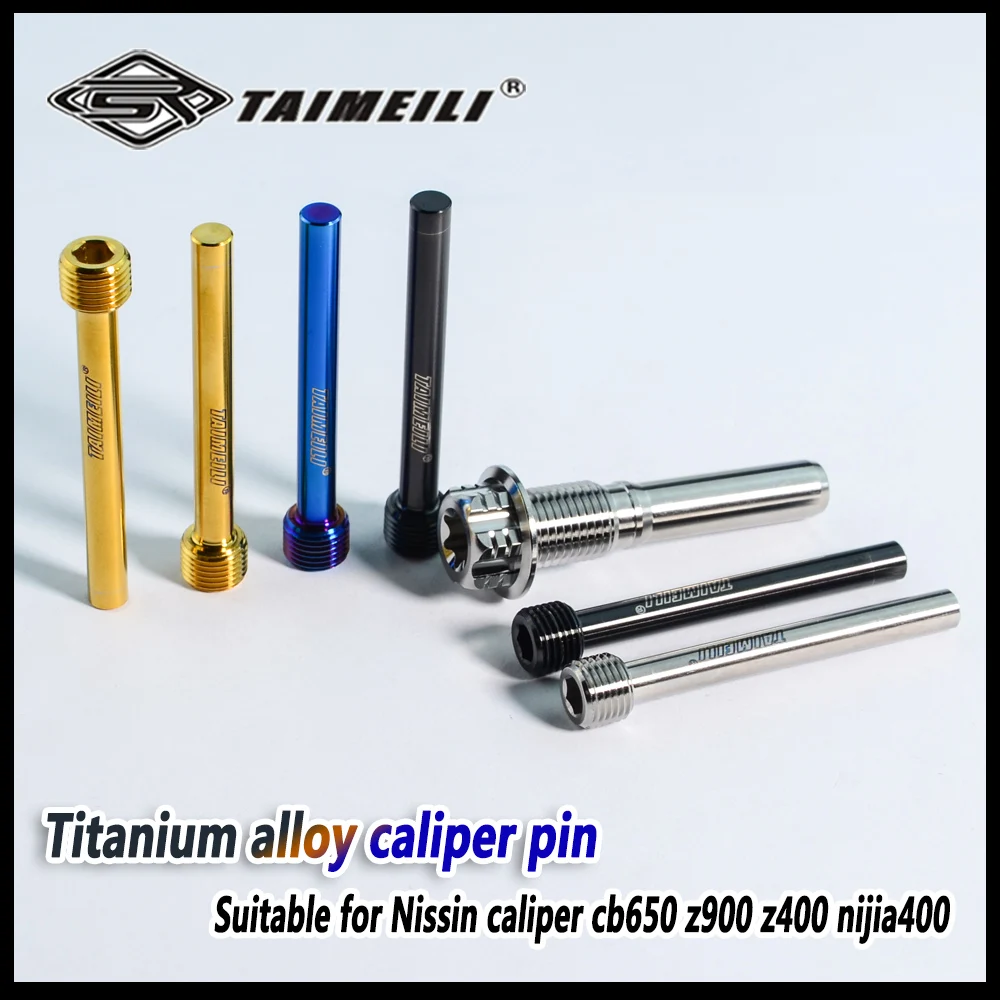 TAIMEILI Titanium alloy caliper screw pins are suitable for Nissin calipers cb650 z900z400 nijia400