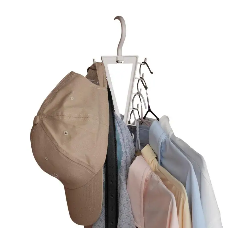 1/2 PCS White V Shaped Over Door Hanger With 12 Hooks 360 Degree Rotation For Storing Bags Hats Scarves Clothes In Entryway