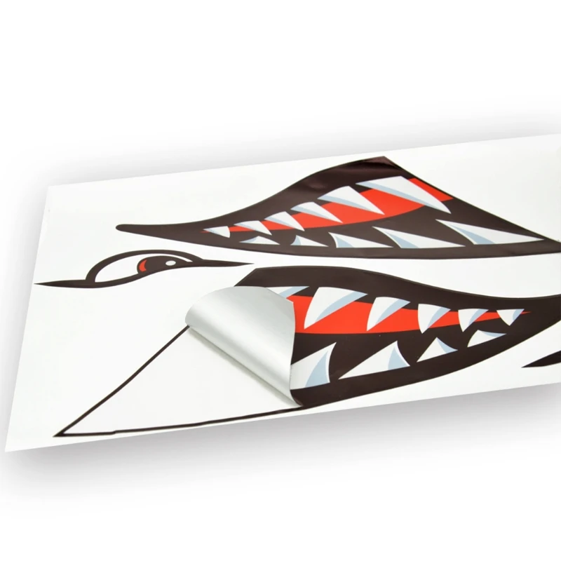 Shark Sticker PVC Decoration Reflective Decal Waterproof DIY Stickers Rowing Kayak Boat Vinyl Sticker For Label view 3