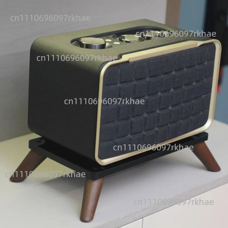 Portable Speakers Stand Acrylic Desktop Stand Organizers With AntiSlip Wood Feet For JBL Authentics 200 300 500 Speakers